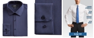 Jones New York Men's Slim-Fit Performance Stretch Cooling Tech Navy/Lavender/White Diamond Dot-Print Dress Shirt